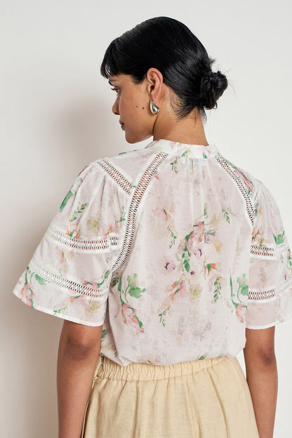 PULSE TOP in Painterly Bloom by Zoe Kratzmann