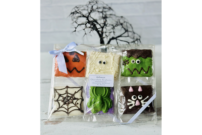 Pumpkin Chocolate Covered Graham Cracker