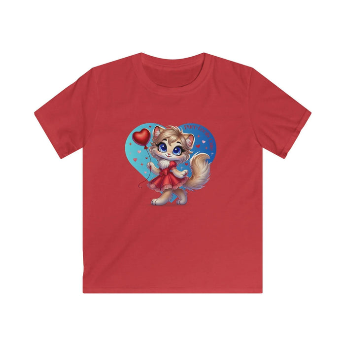 💖 Purr-fectly Cute 😻 Kids Softstyle Tee ✨ Adorable style for your little sweetheart! - Whippie's