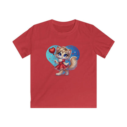 💖 Purr-fectly Cute 😻 Kids Softstyle Tee ✨ Adorable style for your little sweetheart! - Whippie's