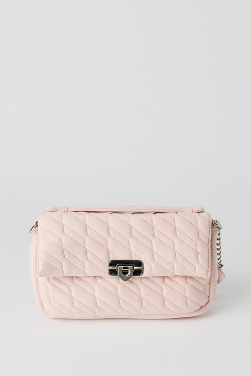 Quilted Crossbody Purse with Keychain