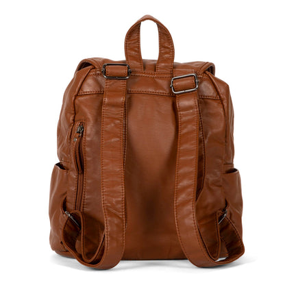 Quilted Flap Backpack - Bentley