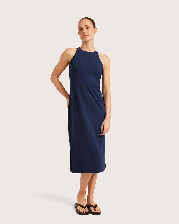 Racerback Dress - Navy