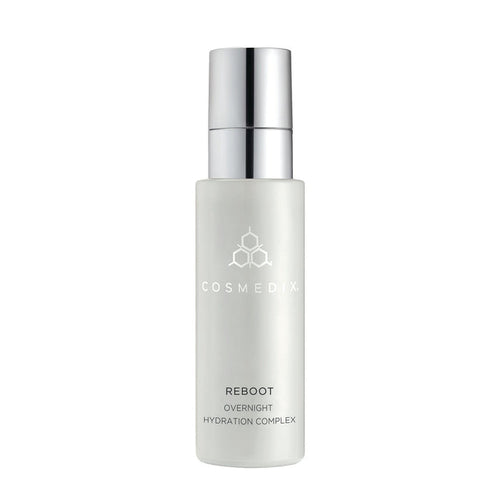 Reboot Overnight Hydration Complex bottle with a tall silver pump against a clean background