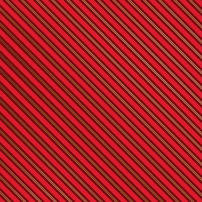 Red & Gold Stripes Wrapping Paper