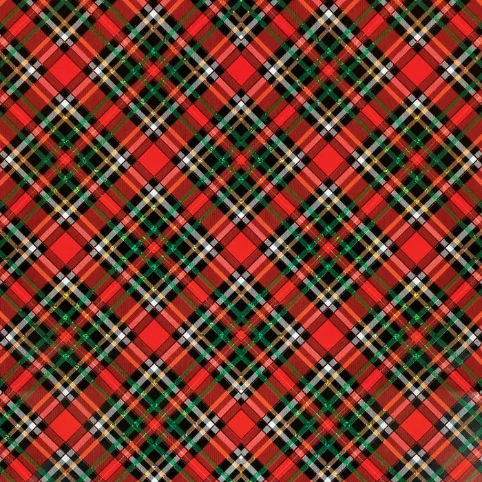 Red Plaid Jumbo Wrapping Paper