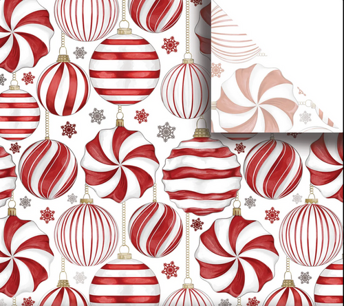 Red & White Ornament Gift Tissue