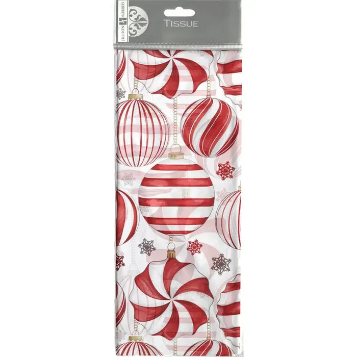 Red & White Ornament Gift Tissue
