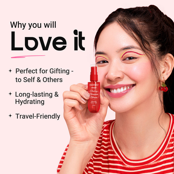 Why you will love Aqualogica Refresh+ Love at first spritz Set of 3 Perfume Body Mist