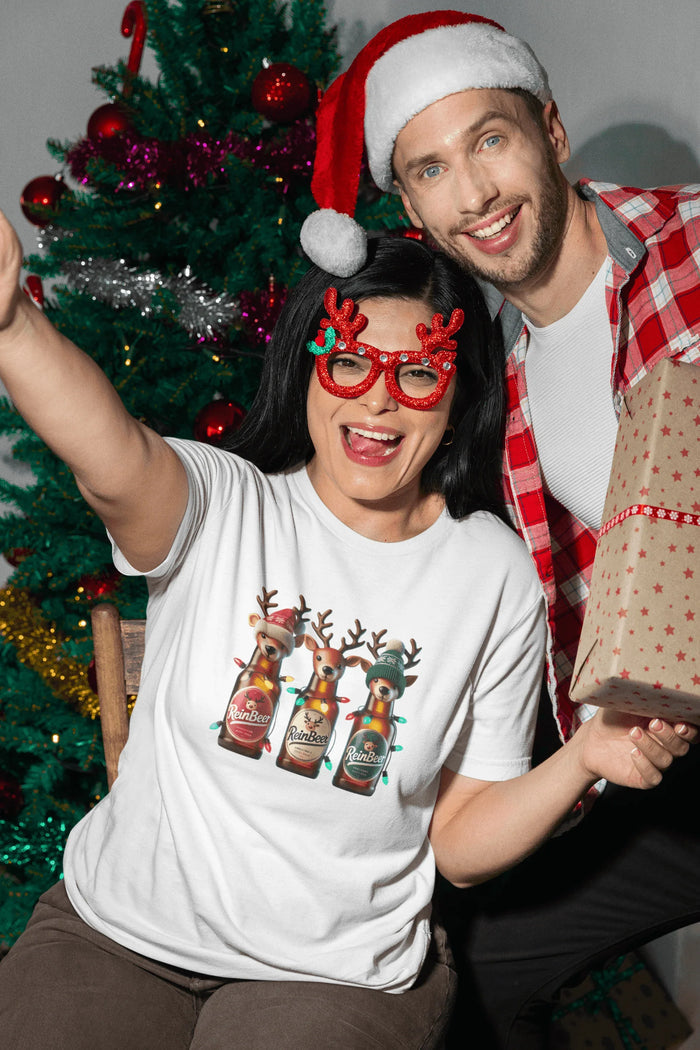 Reinbeer: The 🍻 Official Beverage of the Reindeer Games 🦌 - Unisex Softstyle T-shirt - Whippie's
