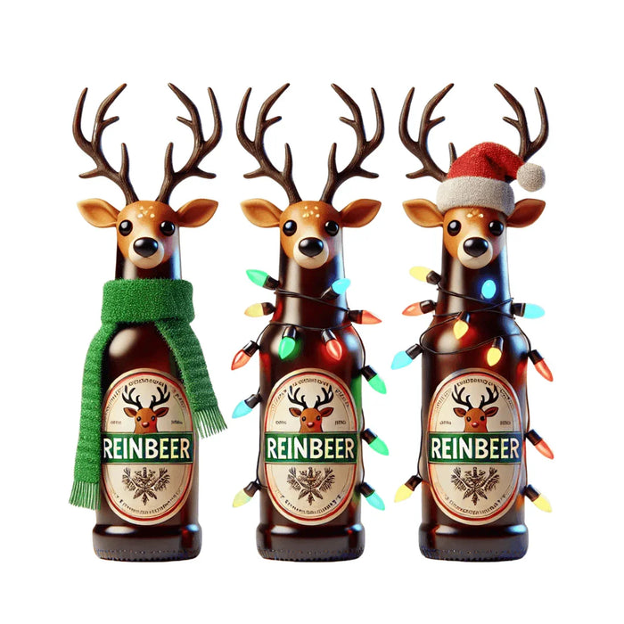 Reinbeer: 'Tis the Season to be Drinking! 🍻🦌🎄 - Unisex Softstyle T-shirt - Whippie's