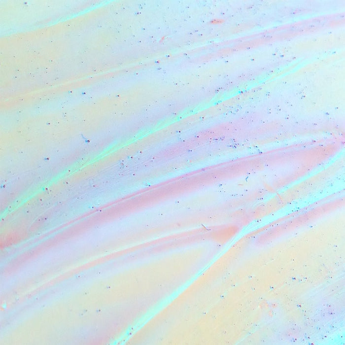 Iridescent pastel abstract background with diagonal streaks in pink blue and mint
