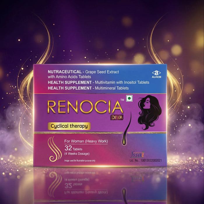 Renocia Diva Hair Cyclical Therapy Nutraceutical Tablet For Women