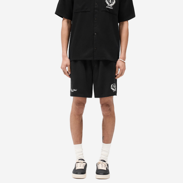 Represent Crest Short - Jet Black