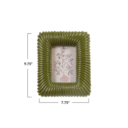 Resin Ribbed Photo Frame