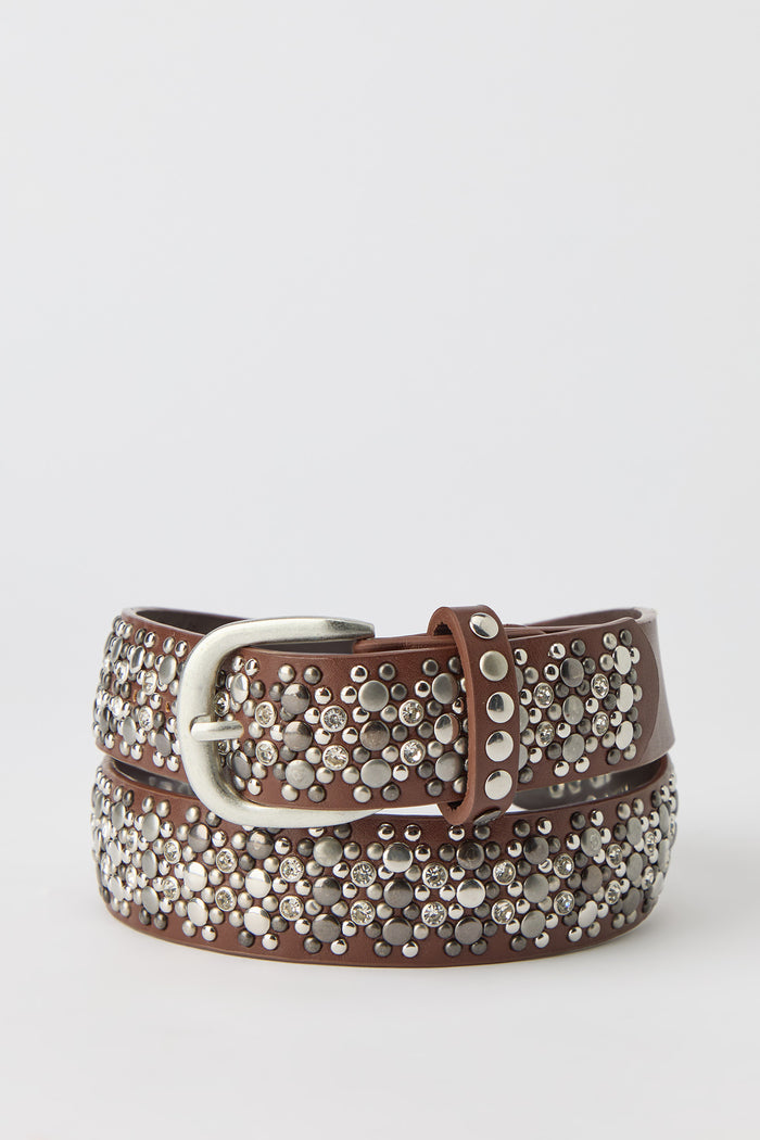 Rhinestone Studded Belt