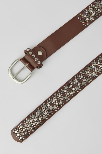 Rhinestone Studded Belt