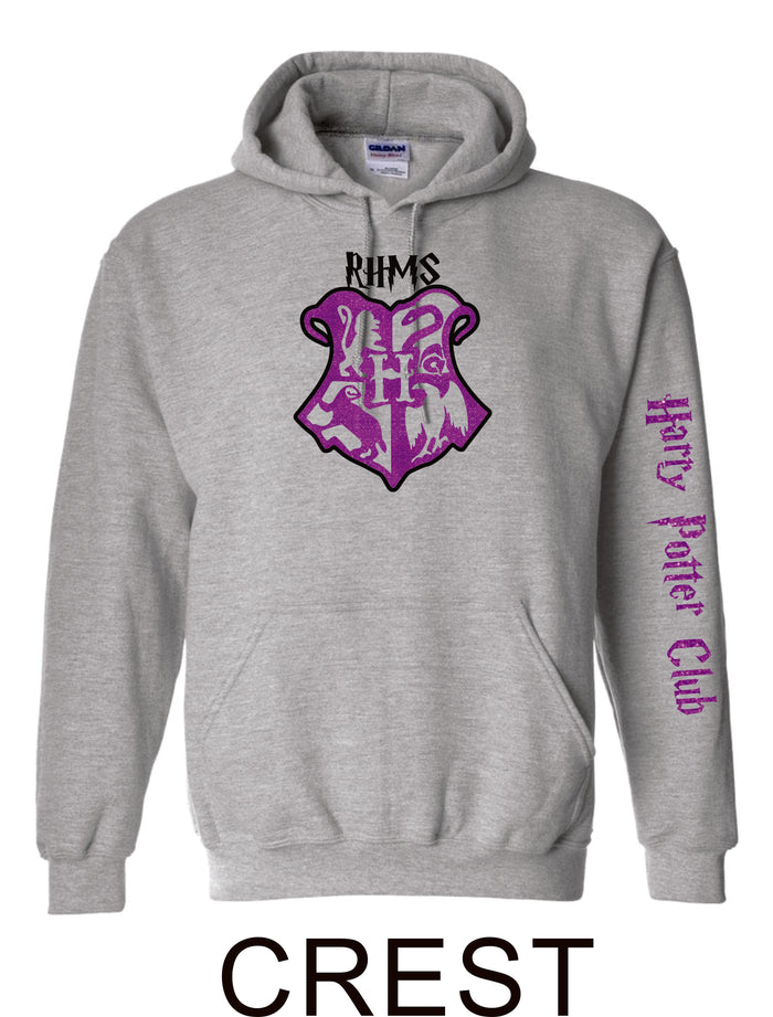 RHMS Harry Potter Club Basic Hoodie- 3 Designs- Matte or Glitter