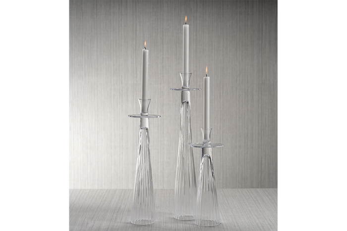 Ribbed Glass Taper