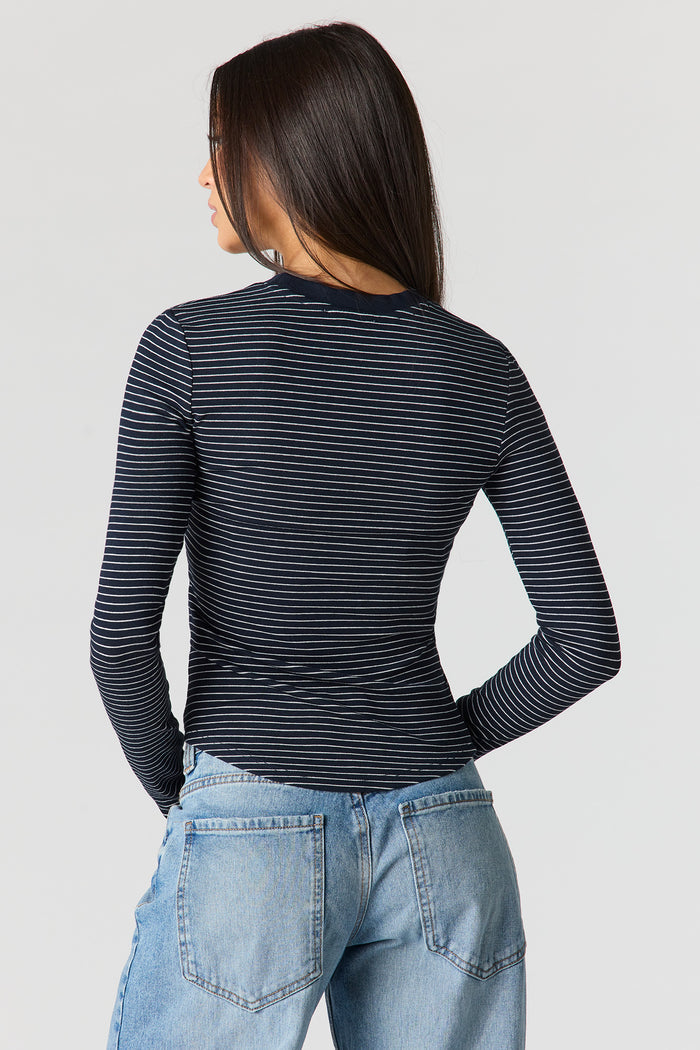Ribbed Long Sleeve Top