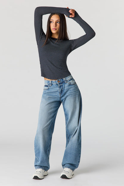 Ribbed Long Sleeve Top