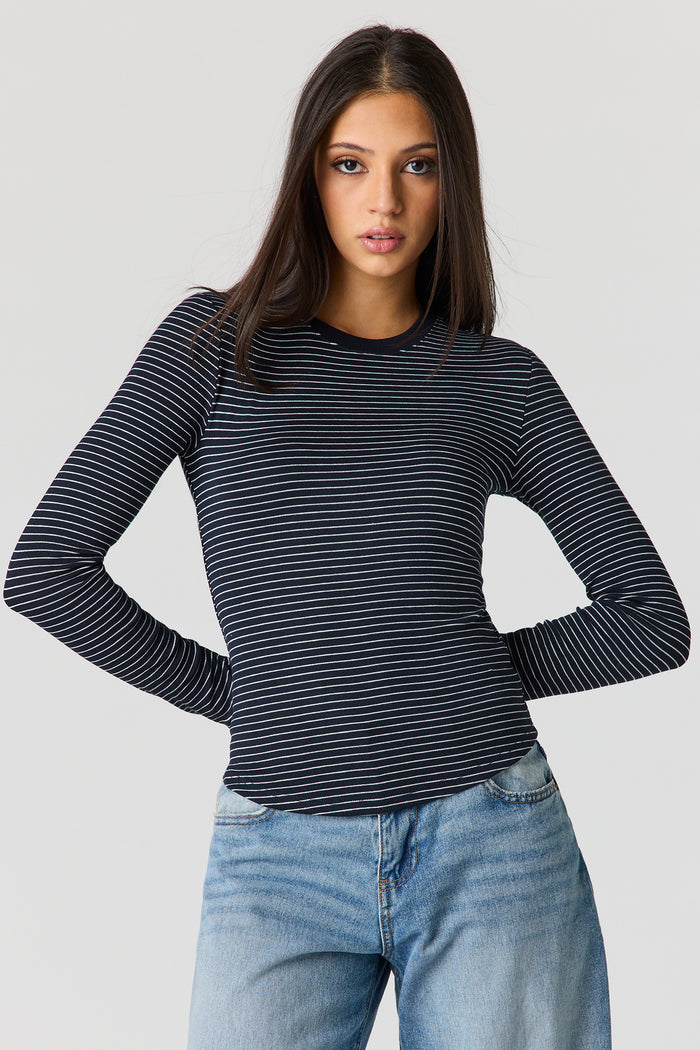 Ribbed Long Sleeve Top