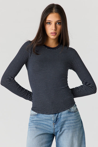 Ribbed Long Sleeve Top