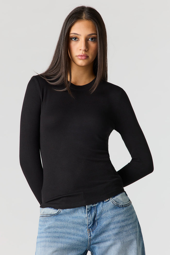 Ribbed Long Sleeve Top
