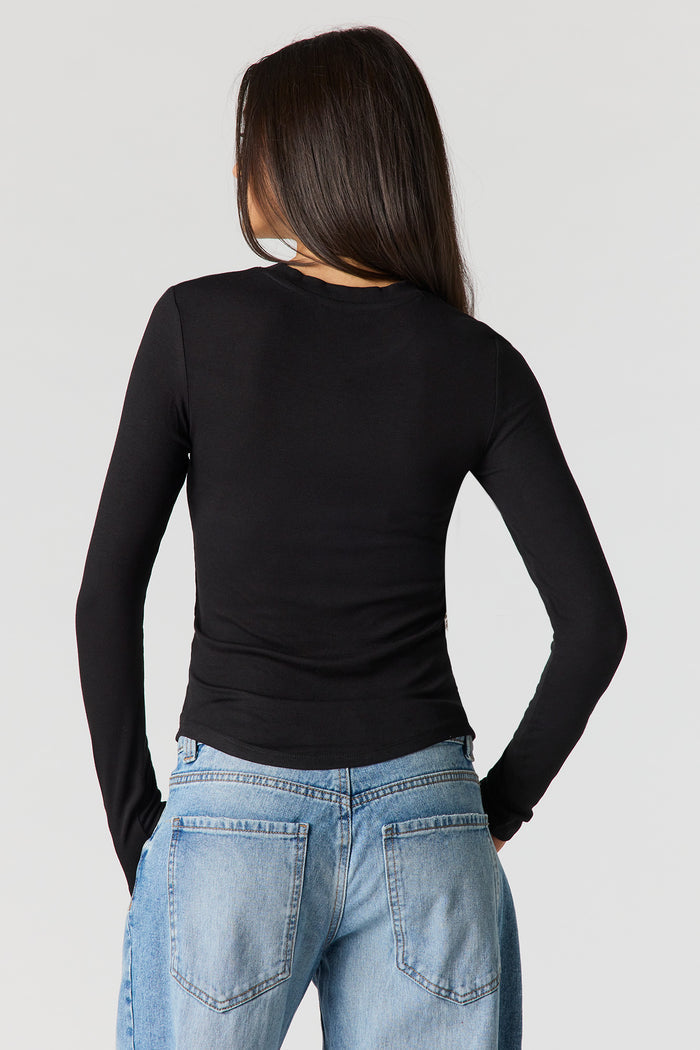 Ribbed Long Sleeve Top