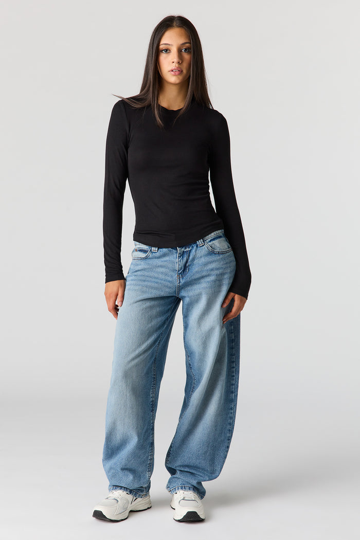 Ribbed Long Sleeve Top