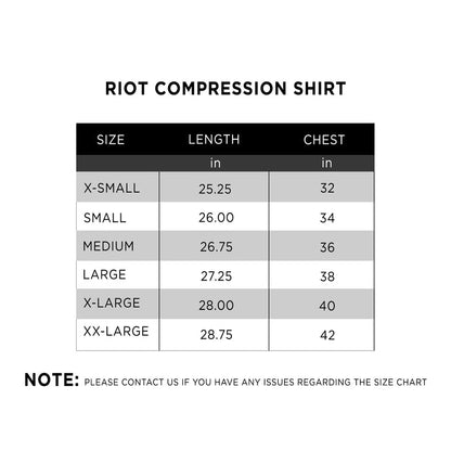 Riot Compression Shirt - IRONGEAR Fitness