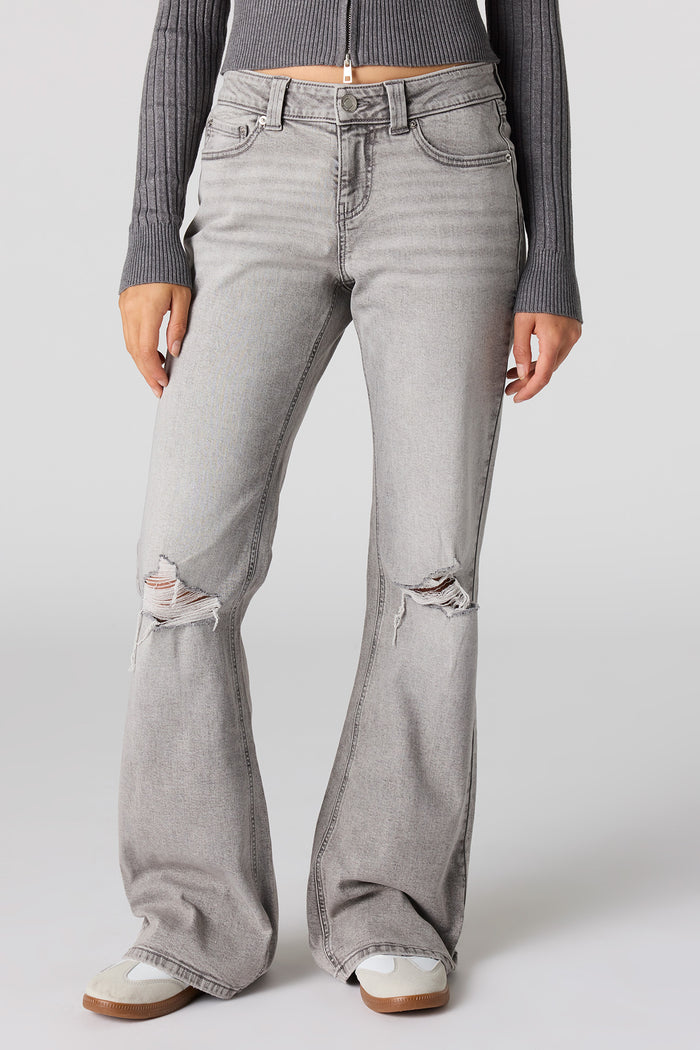 Ripped Baggy Flare Jean