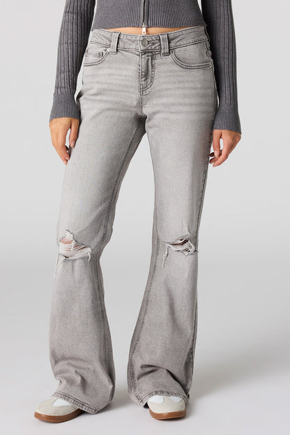 Ripped Baggy Flare Jean