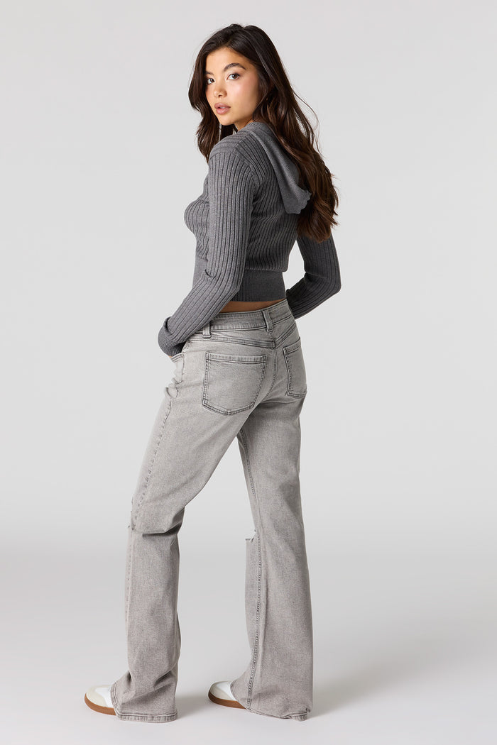Ripped Baggy Flare Jean