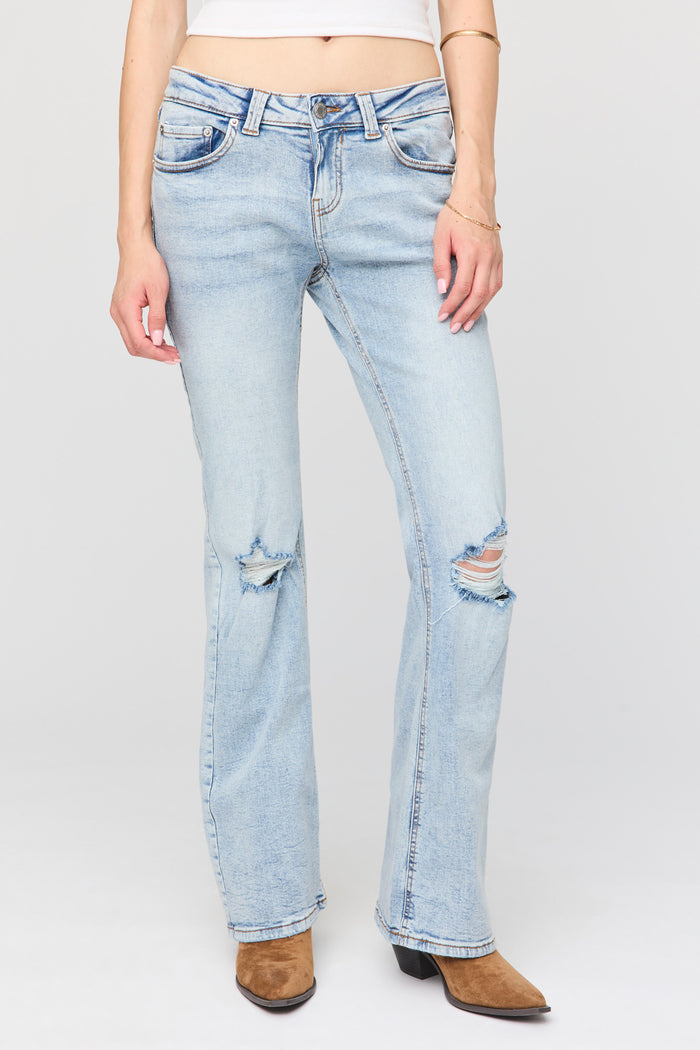 Ripped Baggy Flare Jean