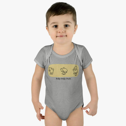 🧸 Rolly-Polly Pooh Onesie 🍯 Unisex Onesie ✨ A classic tale for a cuddly baby! - Whippie's