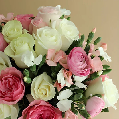 Valentines Day Rose Memories Arrangement Close Up - Image