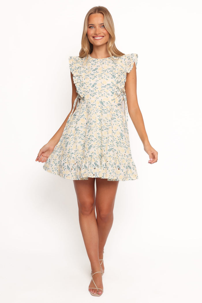 Petal and Pup USA DRESSES Rosalind Mini Dress - Yellow (Hold for Amazon)