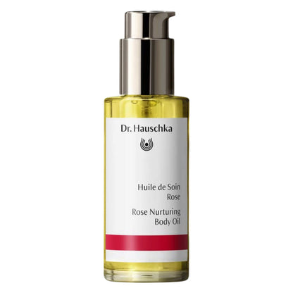 Bottle of Dr. Hauschka Rose Nurturing Body Oil 75ml