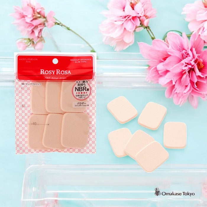 ROSY ROSA Makeup Sponge N (Slim, 6P)