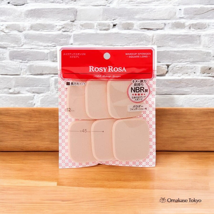 ROSY ROSA Makeup Sponge N (Square L, 6P)