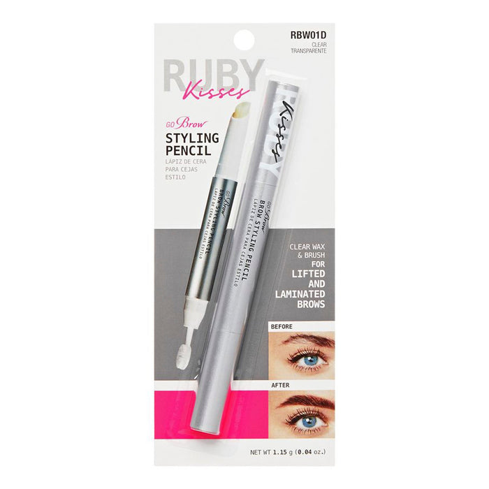 Ruby Kisses Go Brow Styling Pencil Clear 0.04oz/ 1.15g - ikatehouse