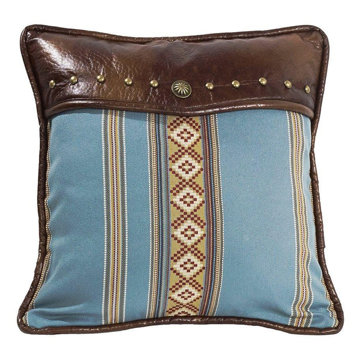 Ruidoso Turquoise Diamond Throw Pillow Throw