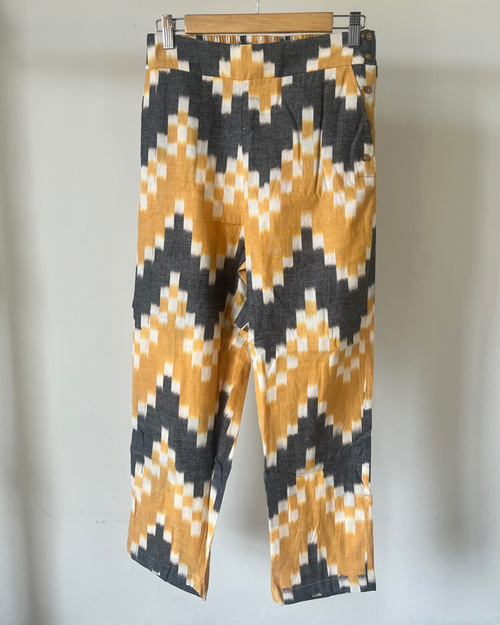 Sail Edit Pants - Yellow Black Ikat