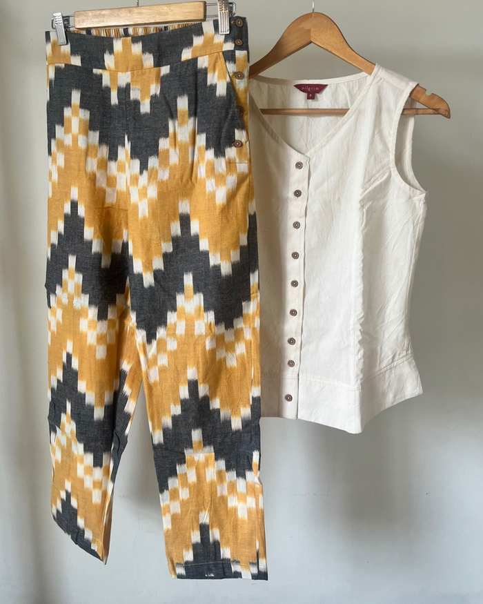 Sail Edit Pants - Yellow Black Ikat