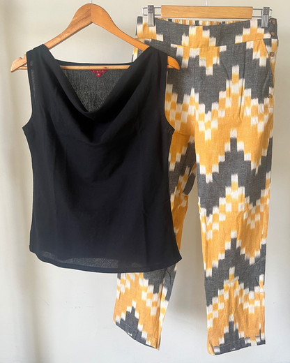 Sail Edit Pants - Yellow Black Ikat