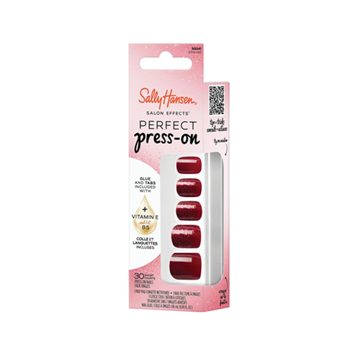 Sally Hansen Press On Nails-Infra Red