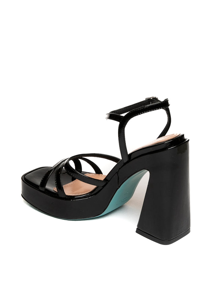 RUSSO G Sandalo alife vernice nero ALIFE102 VERN-NERO