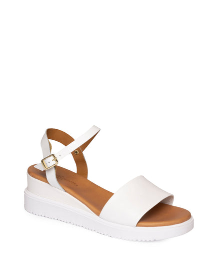 YUNA MARSELLA Sandalo pelle bianco FZ3-02 VIT-BIANCO