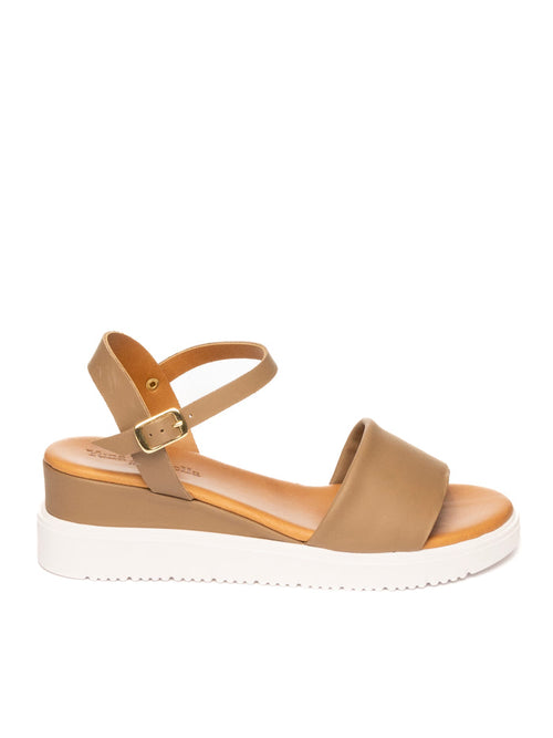 YUNA MARSELLA Sandalo pelle taupe FZ3-02 VIT-TAUPE